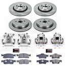 PowerStop OE Stock Replacement Low-Dust Ceramic Brake Pad, Rotor and Caliper Kit