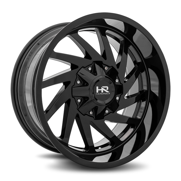 20x10 Hardrock Crusher Gloss Black 8x170 ET-19 wheel/rim
