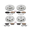 PowerStop OE Stock Replacement Low-Dust Ceramic Brake Pad and Rotor Kit