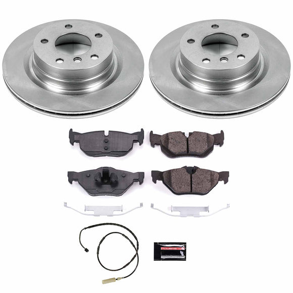 PowerStop OE Stock Replacement Low-Dust Ceramic Brake Pad and Rotor Kit