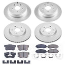 PowerStop Genuine Geomet Coated Rotor and Low-Dust Ceramic Brake Pad Kit