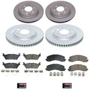 Genuine Geomet Coated Rotor and Low-Dust Ceramic Brake Pad Kit