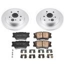 PowerStop Genuine Geomet Coated Rotor and Low-Dust Ceramic Brake Pad Kit