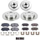PowerStop OE Stock Replacement Low-Dust Ceramic Brake Pad and Rotor Kit