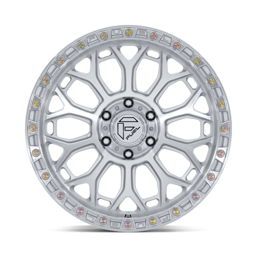 17x9 Fuel Off-Road FC901 Talon Gloss Silver With Machined Face 6x139.7 ET1 Wheel