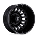 22x8.25 Fuel Off-Road D868 Arc Dually Gloss Black Milled 8x165.1 ET-227 Wheel
