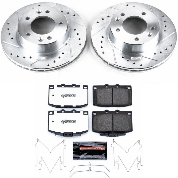 PowerStop Z26 Street Performance Ceramic Brake Pad and Drilled & Slotted Rotor K