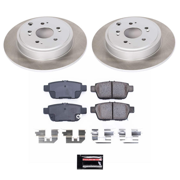 PowerStop Semi-Coated Rotor and Low-Dust Ceramic Brake Pad Kit