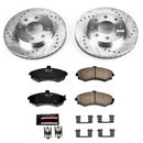 PowerStop Z23 Daily Driver Carbon-Fiber Ceramic Brake Pad and Drilled & Slotted