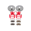 PowerStop Z26 Street Performance Ceramic Brake Pad, Drilled Slotted Rotor, and C