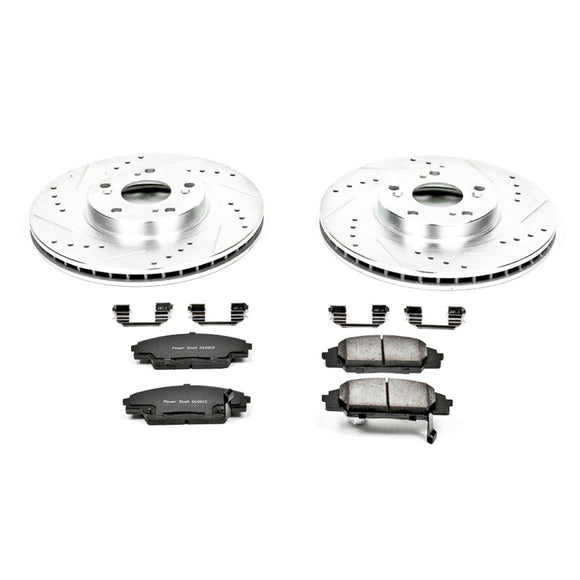 PowerStop Z23 Daily Driver Carbon-Fiber Ceramic Brake Pad and Drilled & Slotted