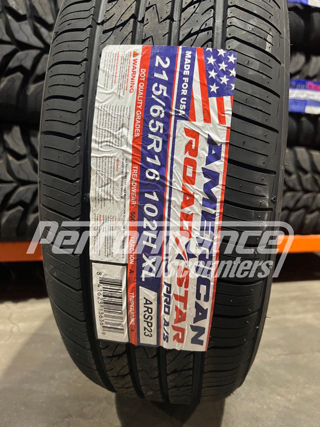 American Roadstar Pro A/S Tire(s) 215/65R16 102H SL BSW 215 65 16 2156516