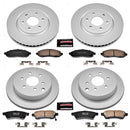 PowerStop Genuine Geomet Coated Rotor and Low-Dust Ceramic Brake Pad Kit