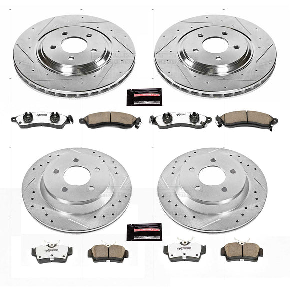 PowerStop Z26 Street Performance Ceramic Brake Pad and Drilled & Slotted Rotor K