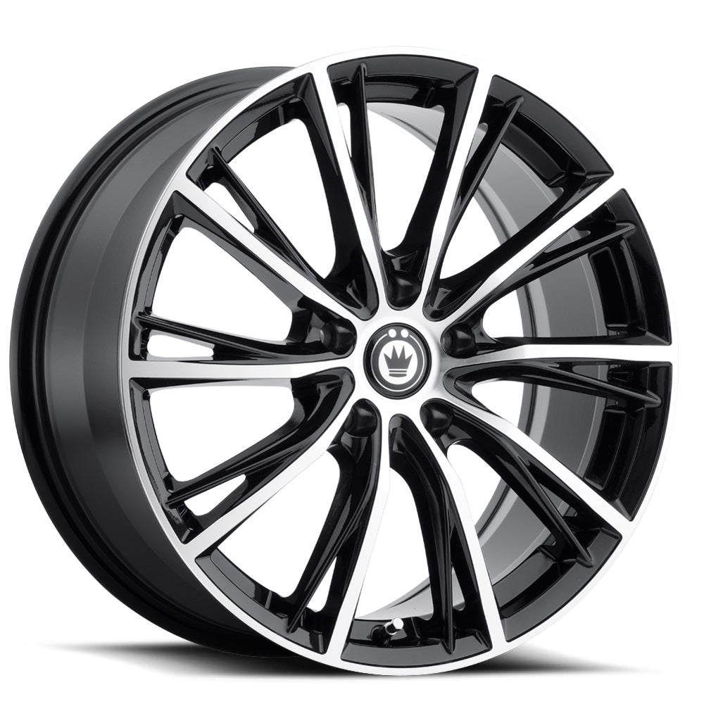 17x7.5 Konig Impression Black/Machined Face 5x114.3 5x4.5 ET40 Wheel Rim