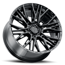 22x9.5 MTX Gangstar Gloss Black 6x139.7 ET20 CB106.1 Wheel