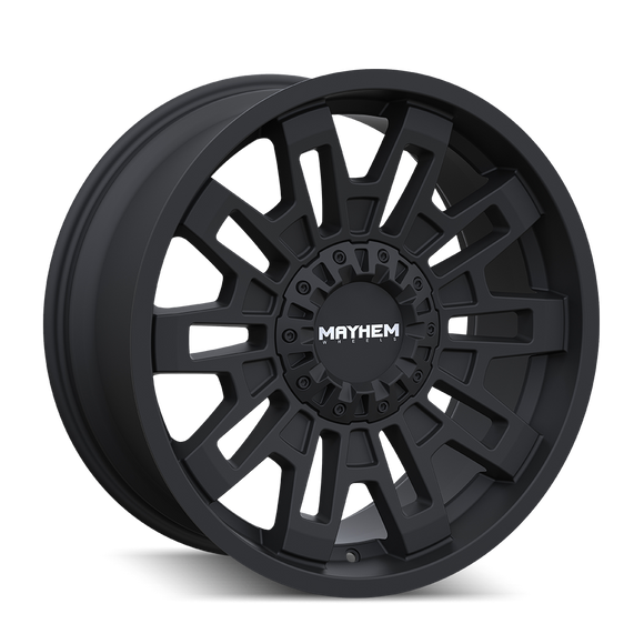 18x9 Mayhem 8113 Cortex Matte Black 6x135 6x139.7 6x5.5 ET0 Wheel Rim