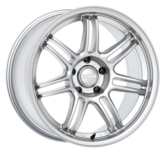 19x9.5 Kansei K17H Seven Hyper Silver 5x114.3 ET12 CB73.1 Wheel