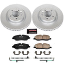 PowerStop Genuine Geomet Coated Rotor and Carbon-Fiber Ceramic Brake Pad Kit