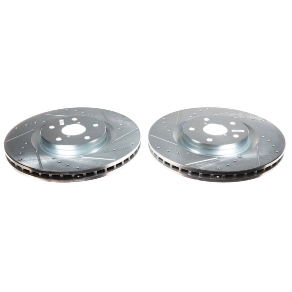 PowerStop Evolution Performance Drilled, Slotted & Plated Brake Rotor Pair