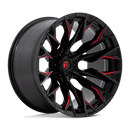 22X12 Fuel D823 FLAME G-BLK MILL C-RED 6X135 ET-44 wheel/rim
