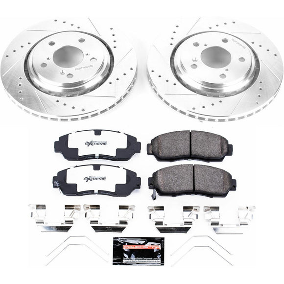 PowerStop Z26 Street Performance Ceramic Brake Pad and Drilled & Slotted Rotor K