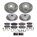 PowerStop Semi-Coated Rotor and Low-Dust Ceramic Brake Pad Kit