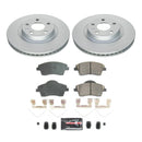 PowerStop Genuine Geomet Coated Rotor and Carbon-Fiber Ceramic Brake Pad Kit
