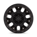 17x9 Fuel Off-Road D824 Traction Matte Black Double Dark Tint 5x127 ET-12 Wheel