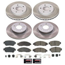 PowerStop Semi-Coated Rotor and Low-Dust Ceramic Brake Pad Kit