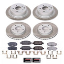PowerStop Semi-Coated Rotor and Low-Dust Ceramic Brake Pad Kit