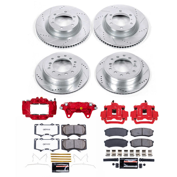 PowerStop Z23 Daily Driver Carbon-Fiber Ceramic Pads Drilled & Slotted Rotor & C
