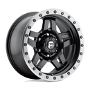 17X8.5 Fuel D557 Anza Matte Black Gun Metal Ring 5X127 ET6 wheel/rim