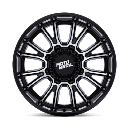 22x9 Moto Metal MO810 Legacy Gloss Black Machined 8x180 ET1 CB124.2 Wheel
