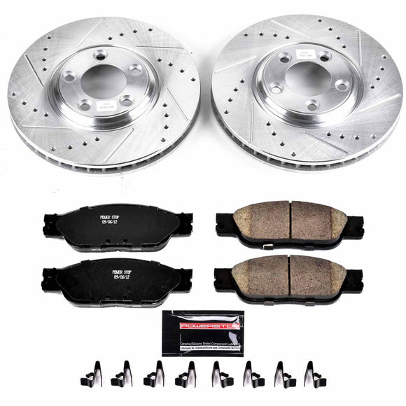 PowerStop Z23 Daily Driver Carbon-Fiber Ceramic Brake Pad and Drilled & Slotted