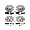 PowerStop OE Stock Replacement Low-Dust Ceramic Brake Pad and Rotor Kit