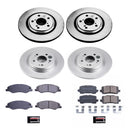 PowerStop Genuine Geomet Coated Rotor and Low-Dust Ceramic Brake Pad Kit