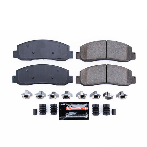 PowerStop Z23 Evolution Sport Carbon-Fiber Brake Pads With Hardware