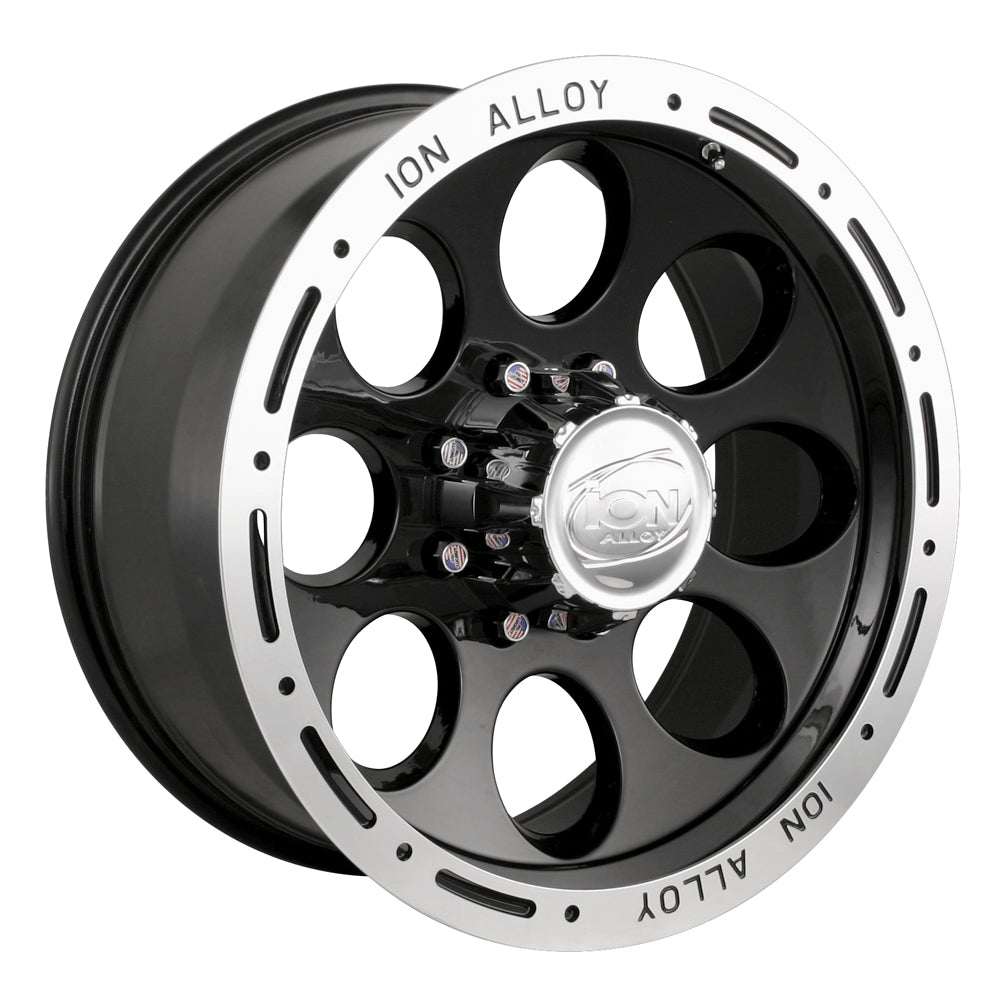 16x10 Ion Style 174 Black Wheel/Rim 5x114.3 5-114.3 5x4.5 16-10 ET-38