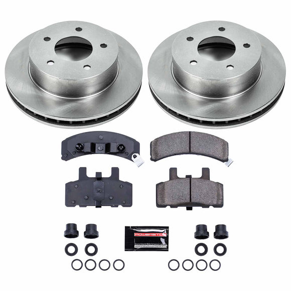 PowerStop OE Stock Replacement Low-Dust Ceramic Brake Pad and Rotor Kit