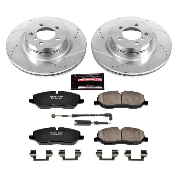 PowerStop Z23 Daily Driver Carbon-Fiber Ceramic Brake Pad and Drilled & Slotted