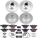 PowerStop Genuine Geomet Coated Rotor and Carbon-Fiber Ceramic Brake Pad Kit