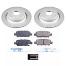 PowerStop Genuine Geomet Coated Rotor and Low-Dust Ceramic Brake Pad Kit
