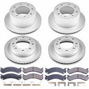 PowerStop Genuine Geomet Coated Rotor and Low-Dust Ceramic Brake Pad Kit