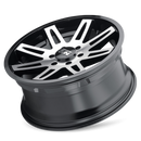 17X9 Ion Alloy 142 Black-Machined Wheel/Rim 5x127 ET-12 142-7973B