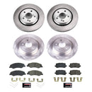 PowerStop OE Stock Replacement Low-Dust Ceramic Brake Pad and Rotor Kit