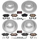 PowerStop Genuine Geomet Coated Rotor and Carbon-Fiber Ceramic Brake Pad Kit