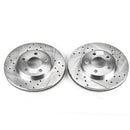 PowerStop Evolution Drilled Slotted Rotors Pair Front For Chrysler Neon