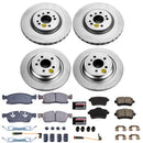 PowerStop Genuine Geomet Coated Rotor and Carbon-Fiber Ceramic Brake Pad Kit
