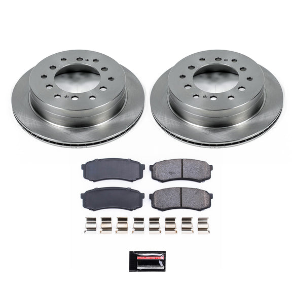 PowerStop OE Stock Replacement Low-Dust Ceramic Brake Pad and Rotor Kit